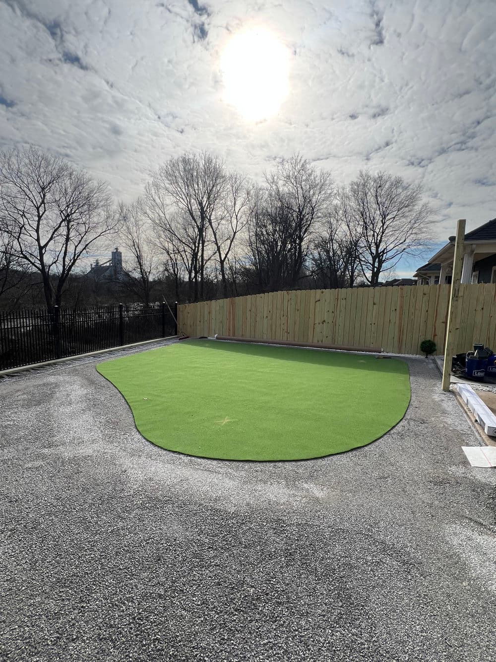 Gallery photos for Retaining Wall & Backyard Putting Green – Harbor Town: Image #8