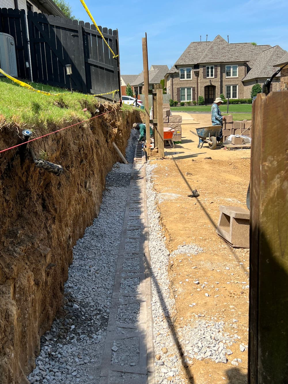 Project Block Retaining Wall Installation – Lakeland TN image