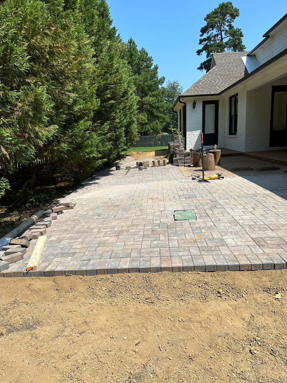Project Brick Patio Transformation in Collierville image
