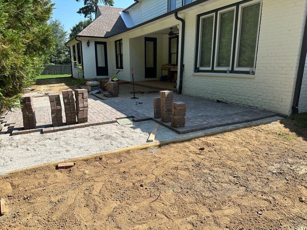 Gallery photos for Brick Patio Transformation in Collierville: Image #1